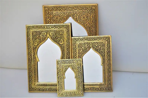 Gold wall mirror decor - mirror,
